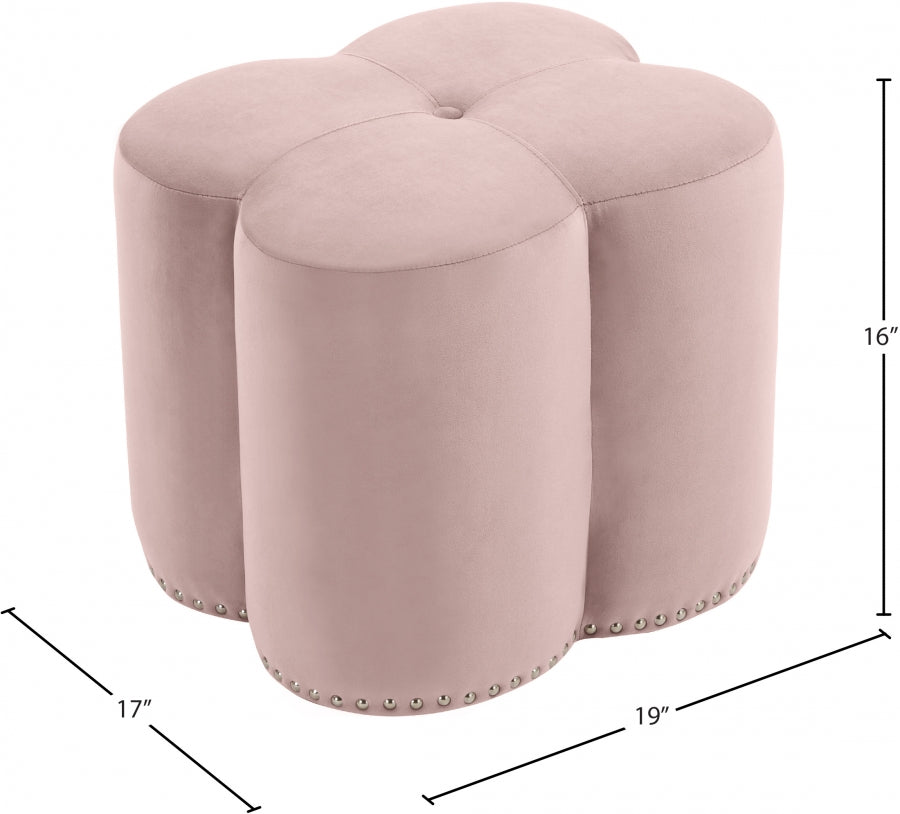 Pouf en velours Clover