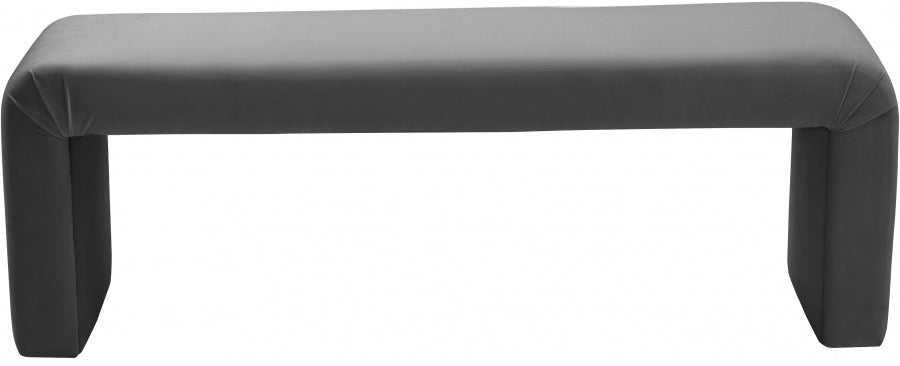 Banc minimaliste en velours