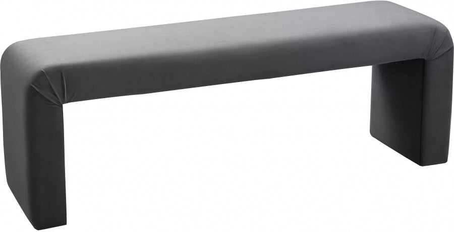 Banc minimaliste en velours