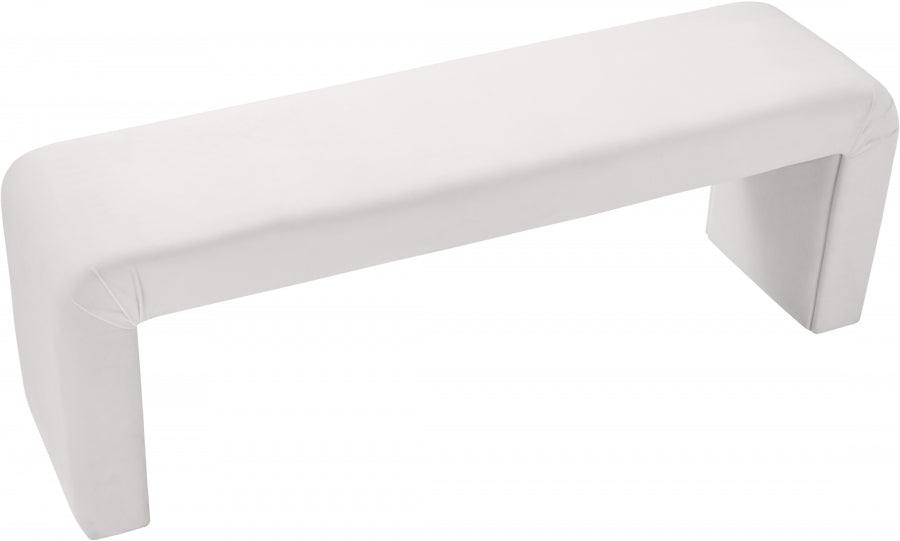 Banc minimaliste en velours