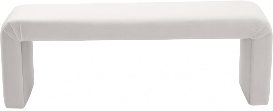 Banc minimaliste en velours