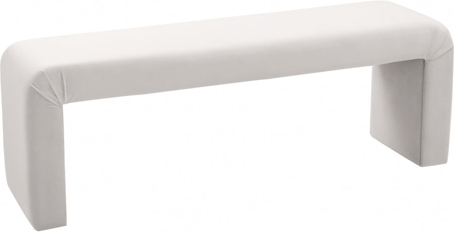 Banc minimaliste en velours
