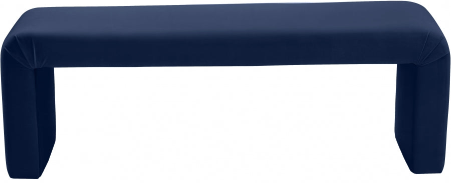 Banc minimaliste en velours