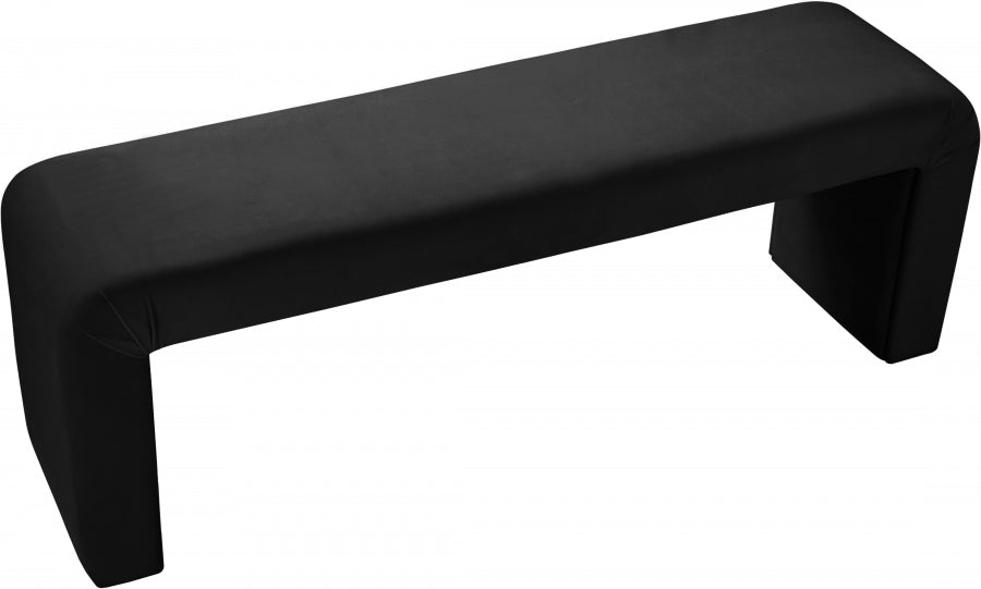 Banc minimaliste en velours