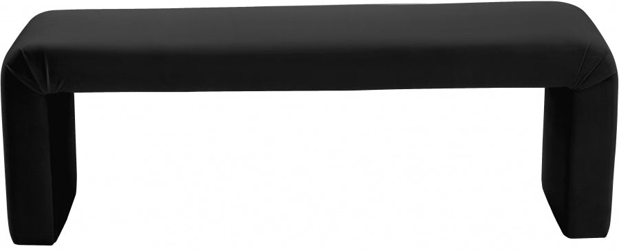 Banc minimaliste en velours