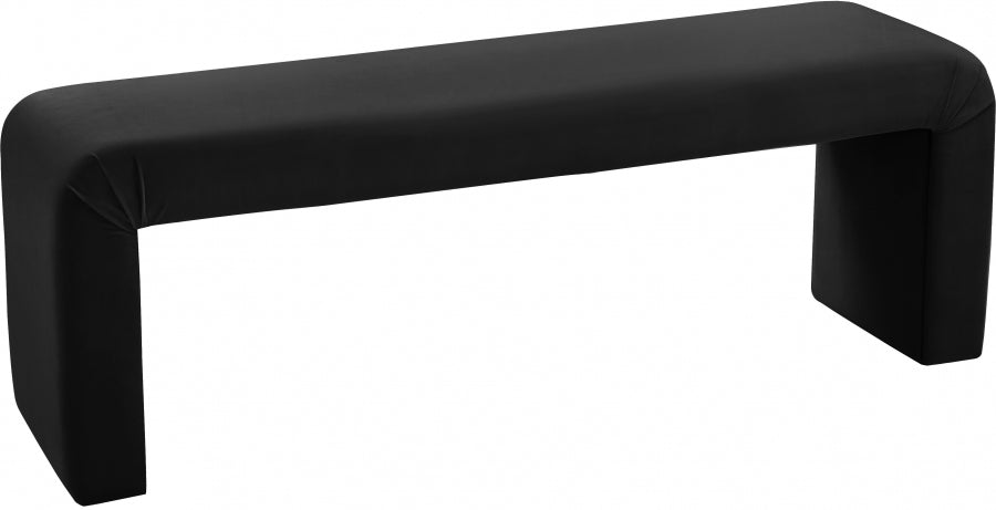 Banc minimaliste en velours