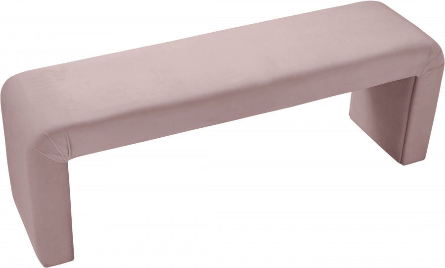 Banc minimaliste en velours