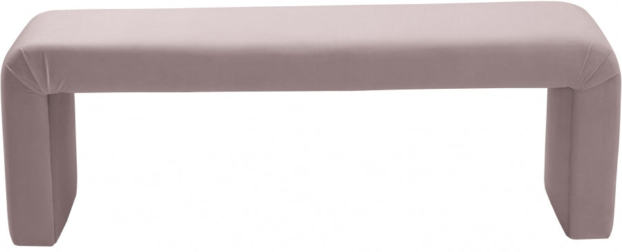Banc minimaliste en velours