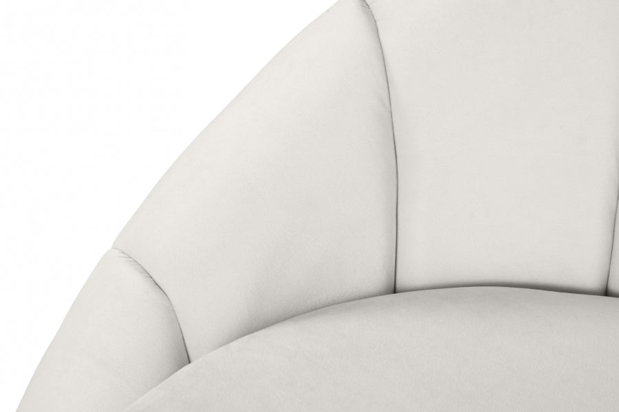 Chaise longue en velours Shelly