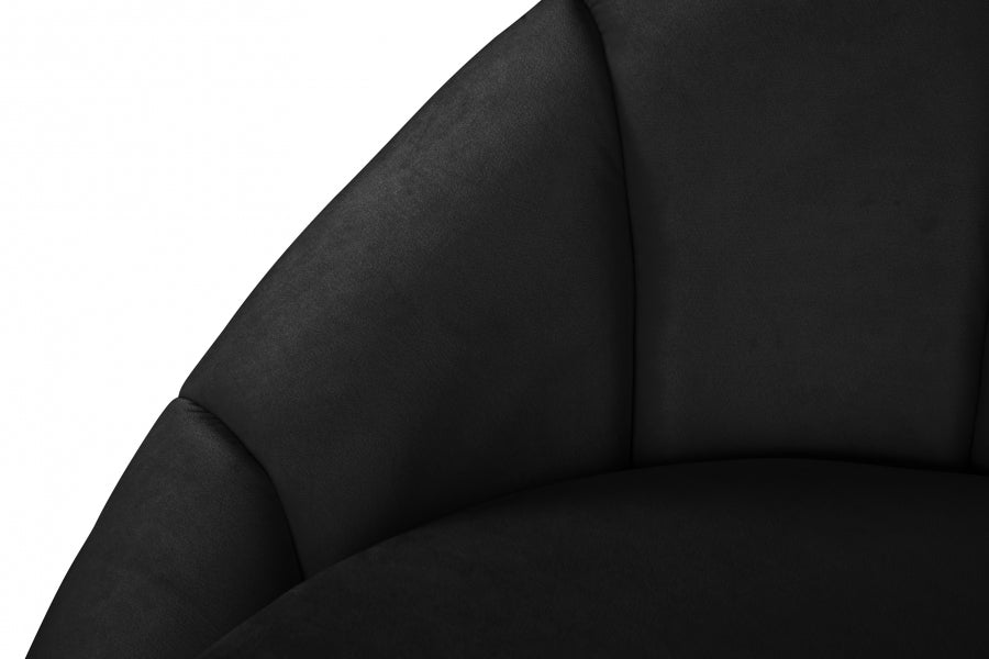 Chaise longue en velours Shelly