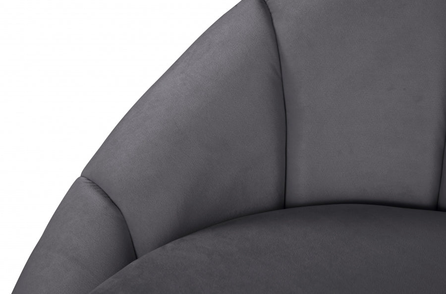 Chaise longue en velours Shelly
