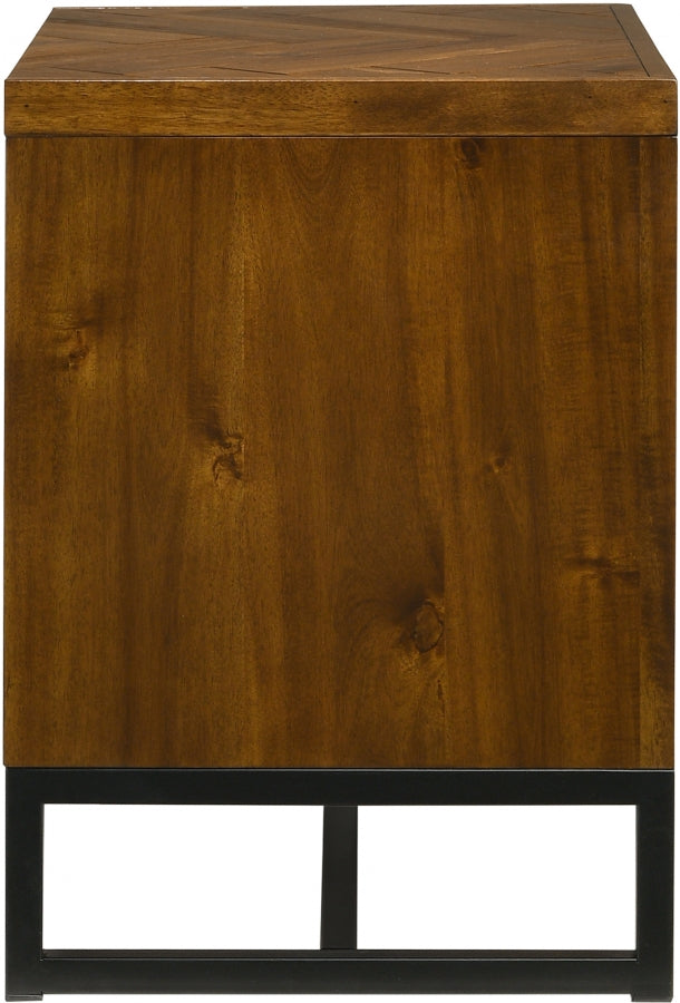 Table de chevet en bois de roseau