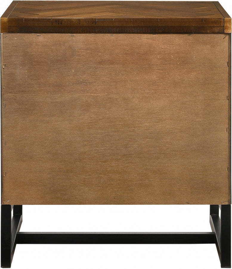 Table de chevet en bois de roseau