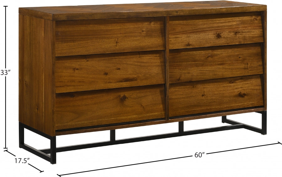 Commode en bois de roseau 