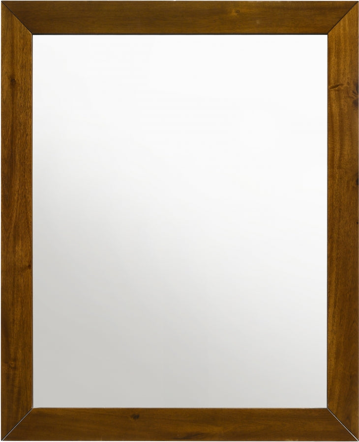 Miroir en bois de roseau