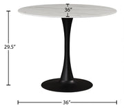Table de salle à manger tulipe 36"