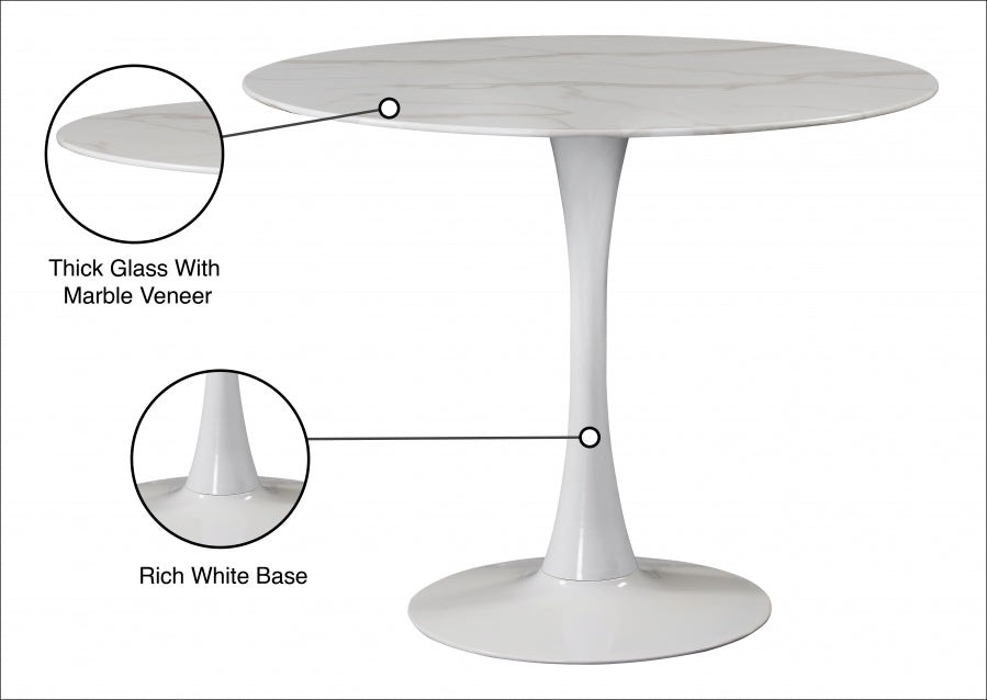 Table de salle à manger tulipe 36"