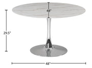 Table de salle à manger tulipe 48"