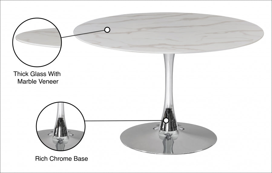 Table de salle à manger tulipe 48"