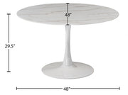 Table de salle à manger tulipe 48"