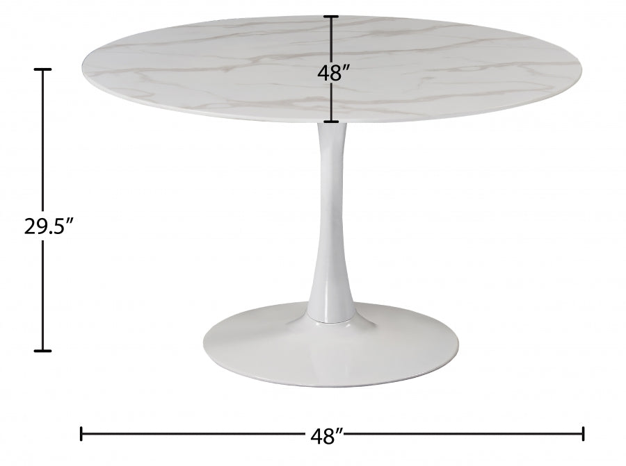 Table de salle à manger tulipe 48"