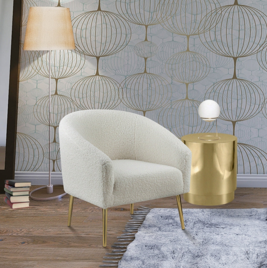 Chaise en fausse fourrure Barlow