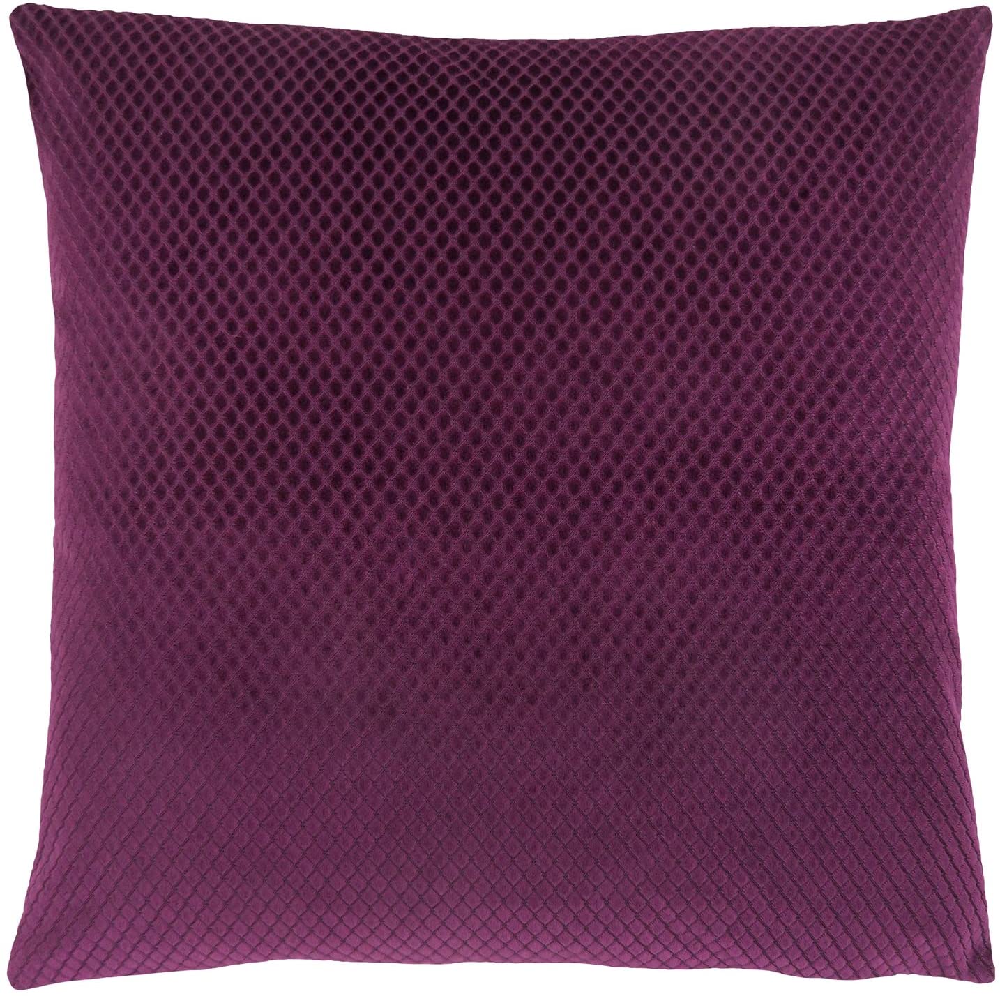 COUSSIN - 18"X 18" / VELOURS DIAMANT VIOLET / 1PC 