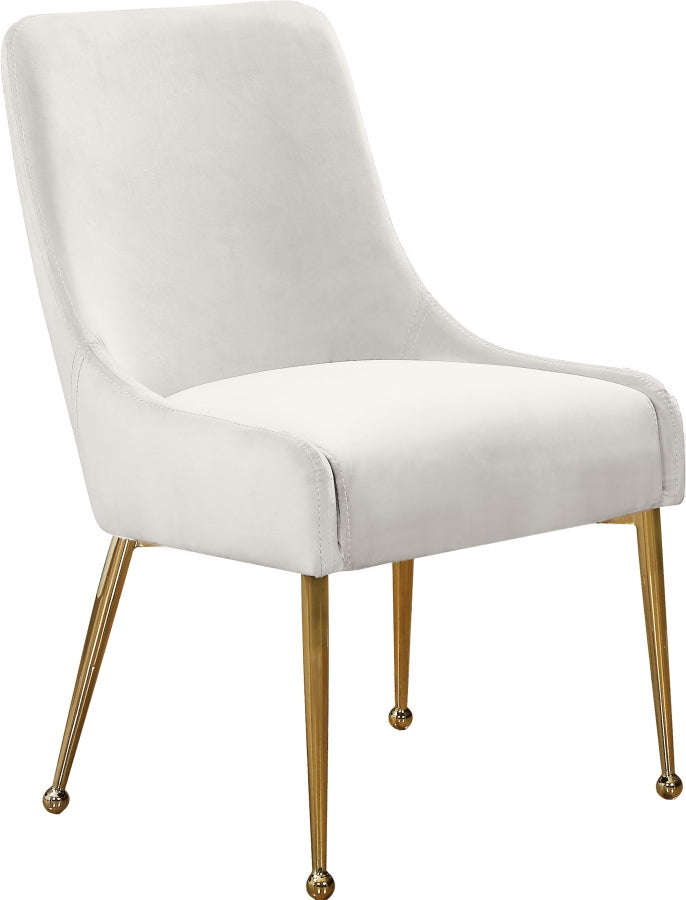 Chaise de salle à manger en velours Owen