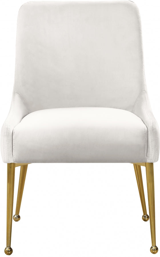 Chaise de salle à manger en velours Owen