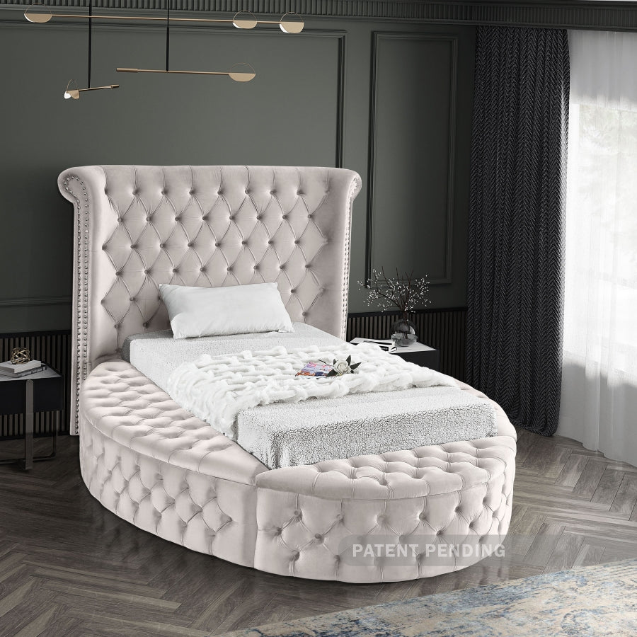 Lit en velours Luxus