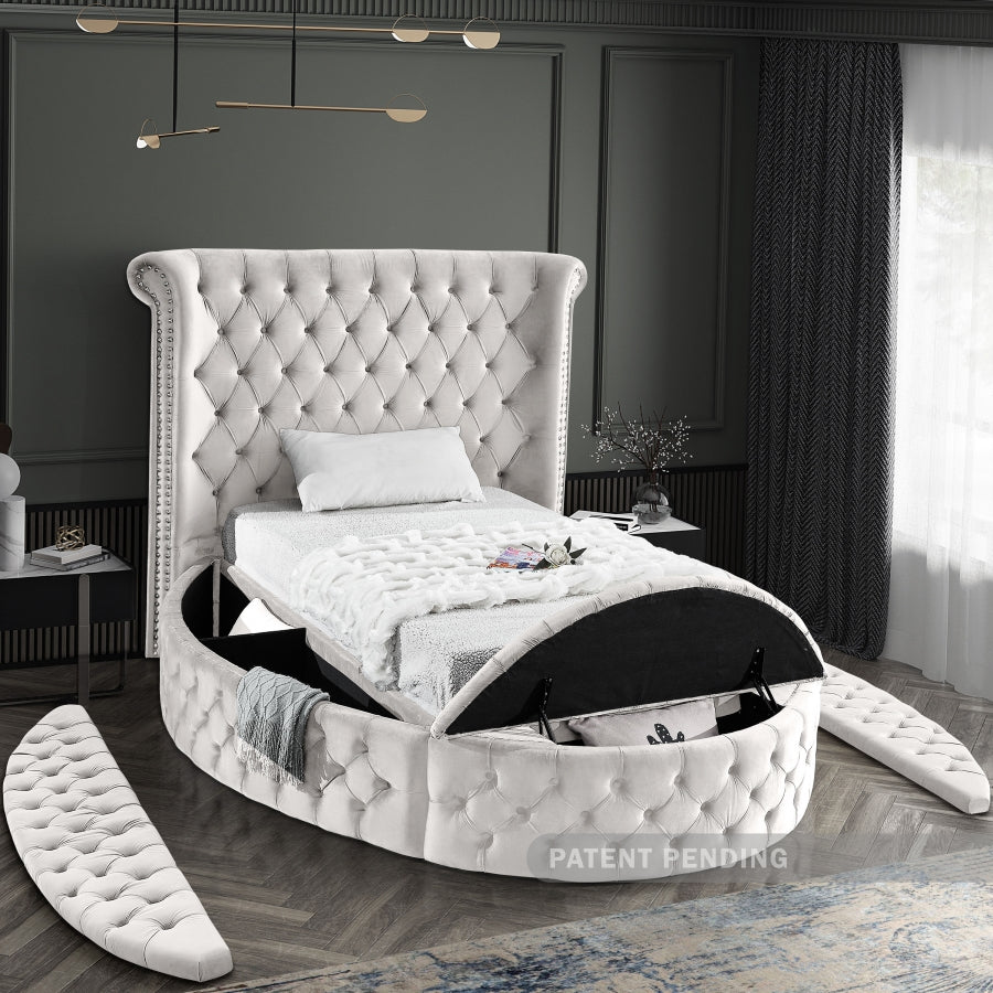 Lit en velours Luxus