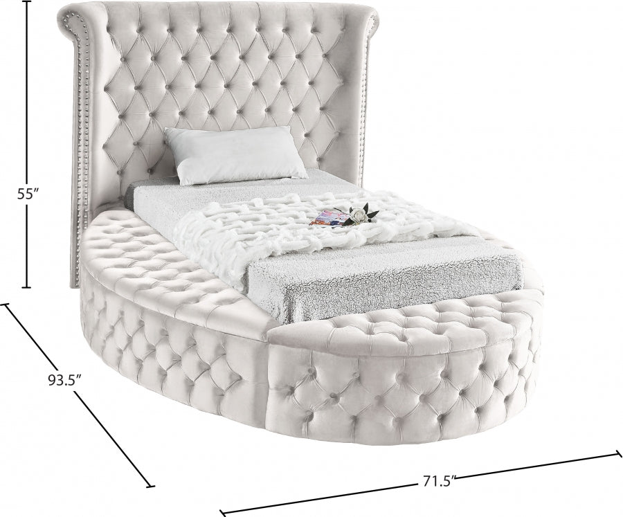 Lit en velours Luxus