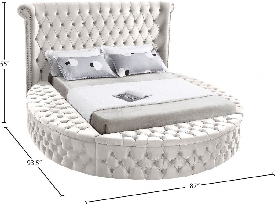 Lit en velours Luxus
