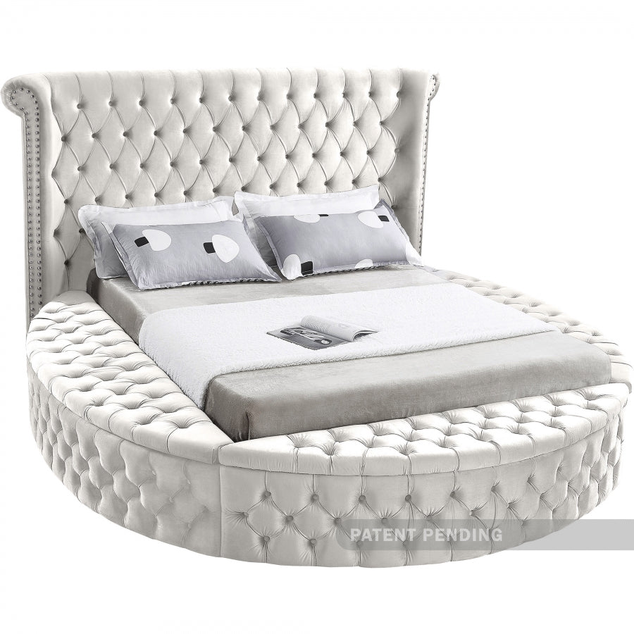 Lit en velours Luxus