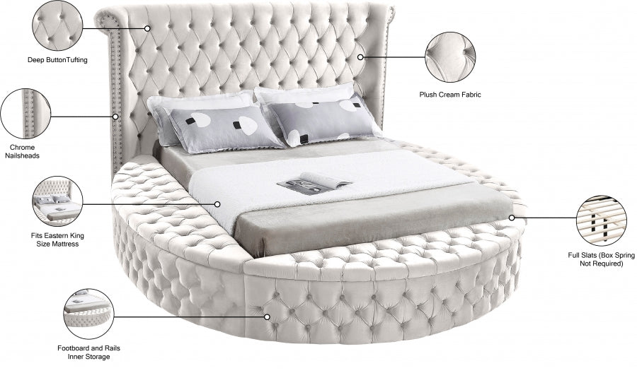 Lit en velours Luxus