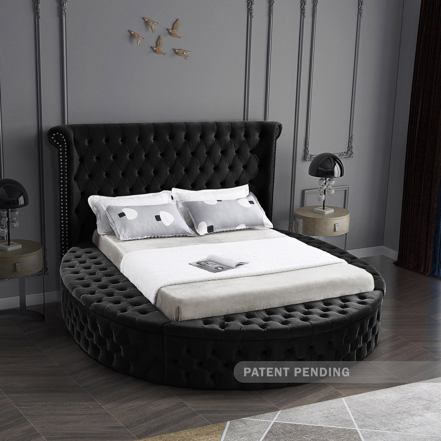 Lit en velours Luxus