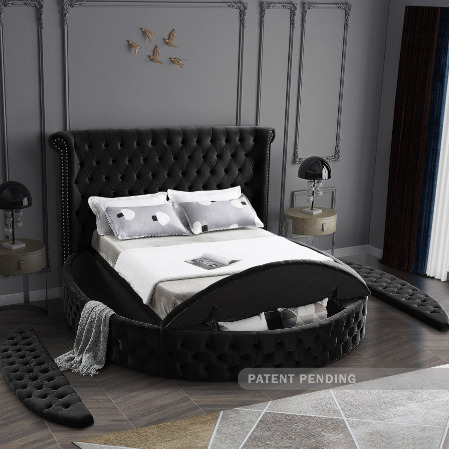 Lit en velours Luxus