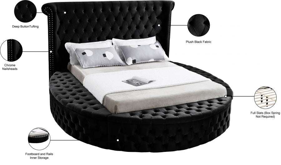 Lit en velours Luxus