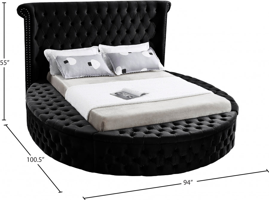 Lit en velours Luxus