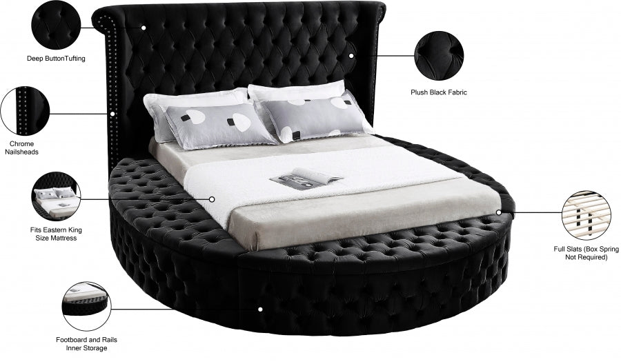 Lit en velours Luxus