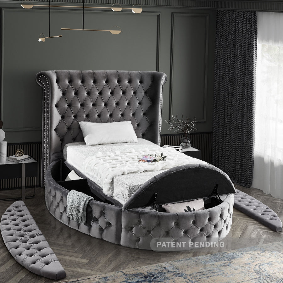 Lit en velours Luxus