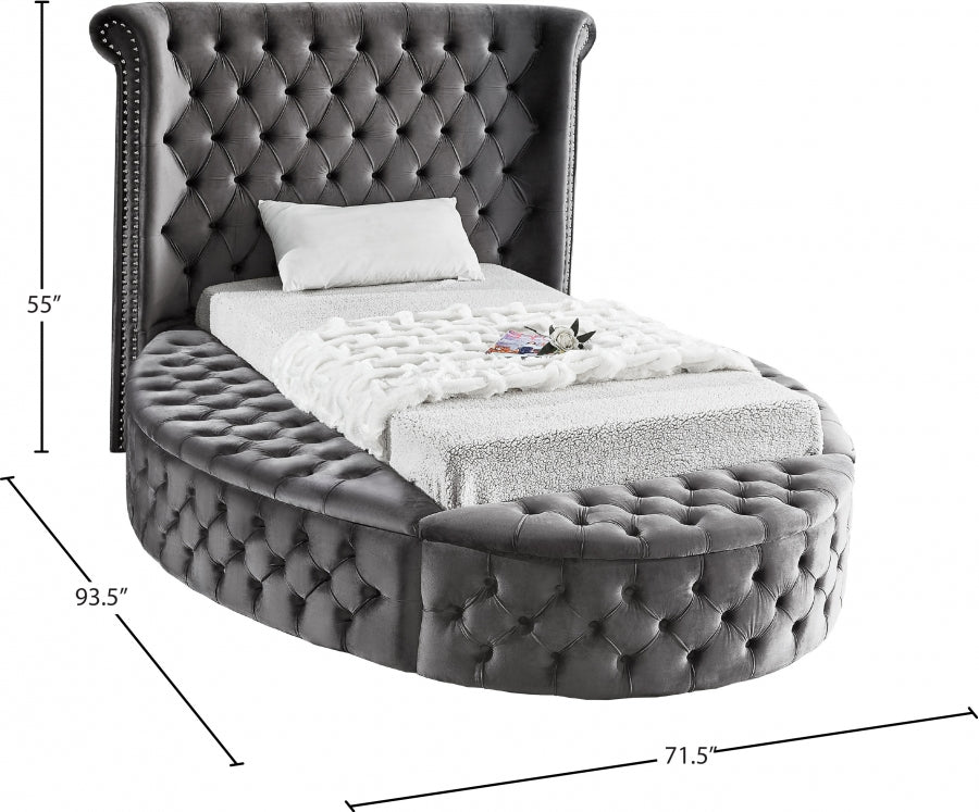 Lit en velours Luxus