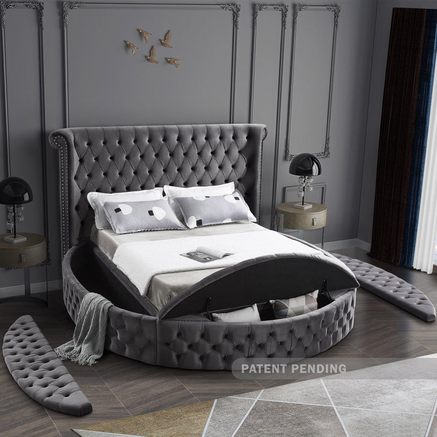 Lit en velours Luxus