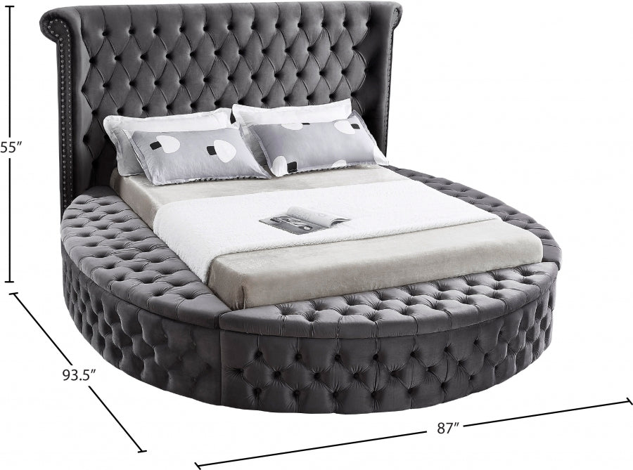Lit en velours Luxus