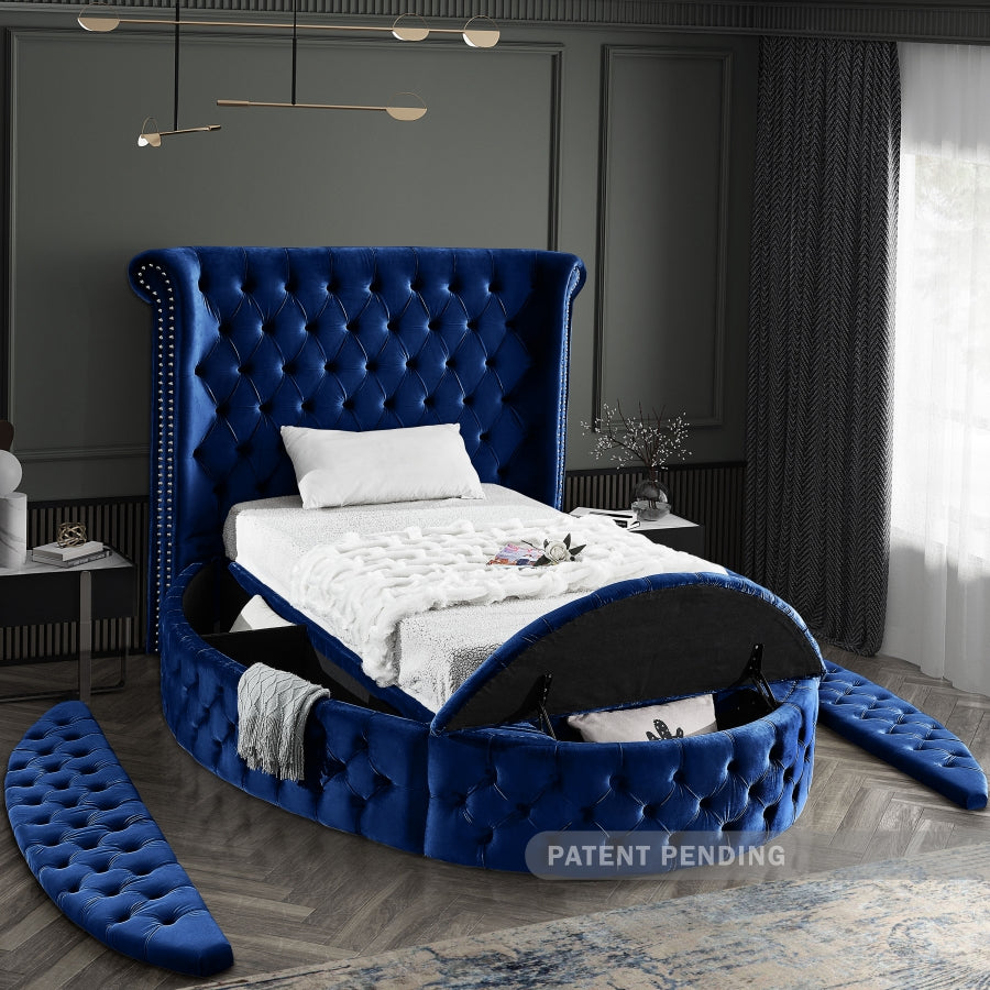 Lit en velours Luxus