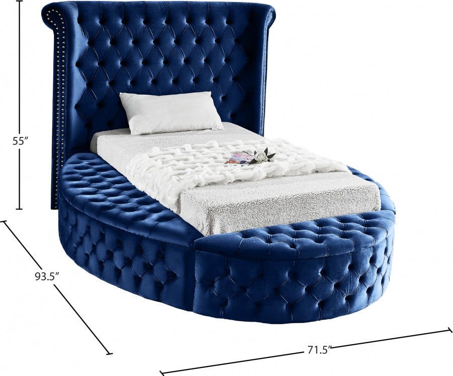 Lit en velours Luxus