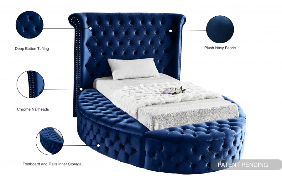 Lit en velours Luxus