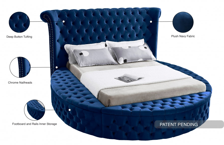 Lit en velours Luxus