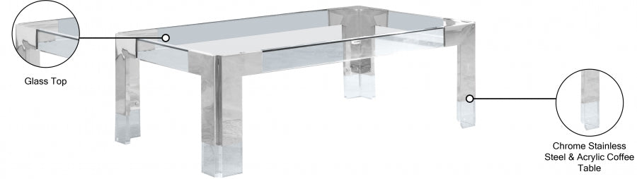 Table basse rectangulaire Casper