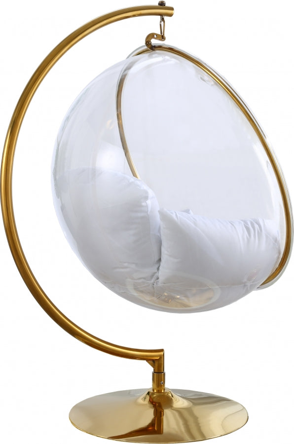 Chaise d'appoint à bulles en acrylique Luna